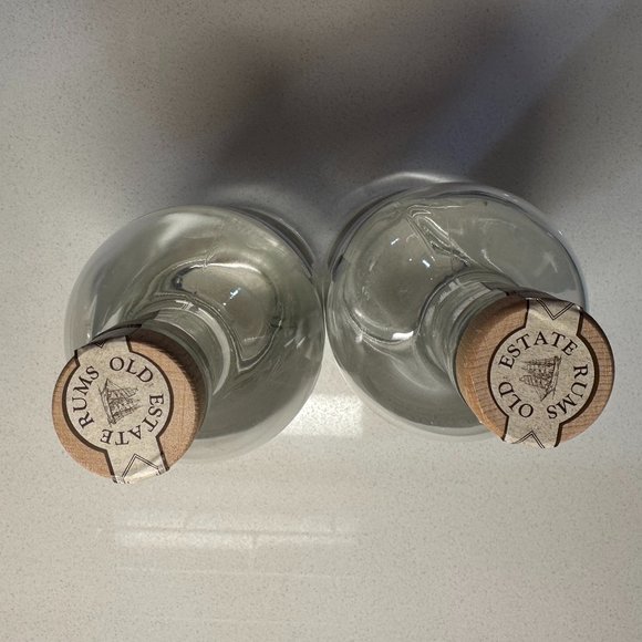 BOTANY BAY 2 Empty Rum Bottles from St. Thomas for Crafting - Picture 4 of 12